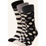 Schwarze Happy Socks Kindersocken & Kinderstrümpfe aus Baumwolle 4-teilig 