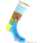 Reduzierte Hellblaue Happy Socks Herrensocken & Herrenstrümpfe mit Meer-Motiv aus Baumwolle Größe 39 für den für den Sommer 
