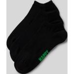 Schwarze Unifarbene Happy Socks Herrensneakersocken & Herrenfüßlinge aus Baumwollmischung Größe 43 3-teilig 