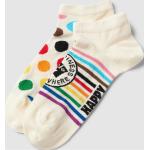 Offwhitefarbene Happy Socks Damensneakersocken & Damenfüßlinge aus Baumwollmischung Größe 39 2-teilig 