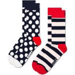 Reduzierte Marineblaue Happy Socks Big Dot Herrensocken & Herrenstrümpfe aus Baumwollmischung 