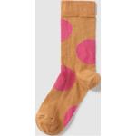 Reduzierte Kamelbraune Happy Socks Damensocken & Damenstrümpfe aus Baumwollmischung Größe 39 