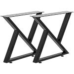 Reduzierte Schwarze Dreieckige Tischbeine & Tischfüße lackiert aus Stahl Breite 0-50cm, Höhe 0-50cm, Tiefe 0-50cm 