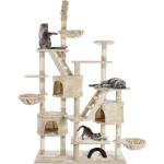 Beige Happy Pet CAT013 Kratzbäume Deckenspanner aus Sisal 