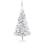 Reduzierte Silberne LED-Weihnachtsbäume glänzend 