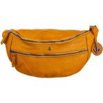 Gelbe Harbour 2nd Damenbauchtaschen & Damenhüfttaschen mit Reißverschluss aus Leder 
