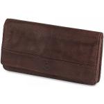 Schokoladenbraune Brieftaschen für Damen 