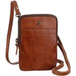 Braune Harbour 2nd Mini-Bags mit Reißverschluss aus Leder mit Handyfach für Herren 