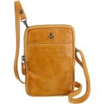 Gelbe Harbour 2nd Mini Handtaschen mit Reißverschluss aus Leder mit Handyfach für Damen 