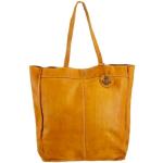 Shopper HARBOUR 2ND "Elbe 2" gelb Damen Taschen Handtaschen aus Leder mit typischen Marken-Anker-Schmuck-Anhänger