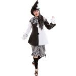Schwarze Buttinette Clown-Kostüme & Harlekin-Kostüme für Damen Größe M 