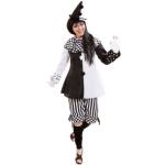 Schwarze Clown-Kostüme & Harlekin-Kostüme aus PU für Damen 