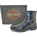 Reduzierte Schwarze HARLEY-DAVIDSON Cowboy-Boots & Cowboystiefeletten aus Textil für Herren Größe 42 