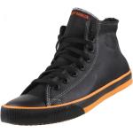 Schwarze HARLEY-DAVIDSON High Top Sneaker & Sneaker Boots aus Leder für Herren 