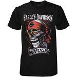 Harley-Davidson Men's Distressed Shady Skull Short Sleeve T-Shirt, Black (2XL)