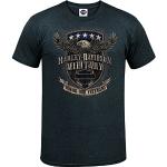 Anthrazitfarbene HARLEY-DAVIDSON Military T-Shirts für Herren Größe XL 