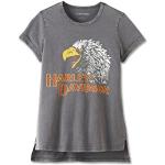 Graue HARLEY-DAVIDSON T-Shirts für Damen Größe L 