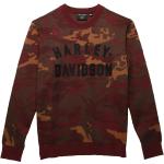 Bordeauxrote HARLEY-DAVIDSON Herrensweatshirts aus Wolle Größe 3 XL 
