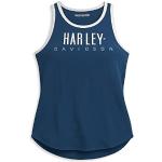 Blaue HARLEY-DAVIDSON Trägertops für Damen Größe L für den für den Sommer 