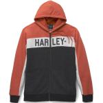 Orange Color Blocking HARLEY-DAVIDSON Herrensweatshirts Größe S 