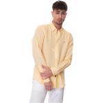 Gelbe Casual HARMONT&BLAINE Leinenhemden aus Leinen für Herren Größe 4 XL 