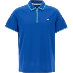 Blaue Elegante HARMONT&BLAINE Herrenpoloshirts & Herrenpolohemden mit Reißverschluss Größe 3 XL 