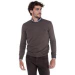 Reduzierte Braune Unifarbene HARMONT&BLAINE Rundhals-Ausschnitt Kaschmir-Pullover aus Wolle Handwäsche für Herren Größe XXL 