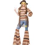 Reduzierte Bunte Smiffys Hippie-Kostüme & 60er Jahre Kostüme für Damen Größe S 