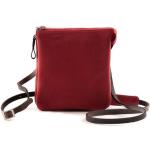 Rote Harold's Lederhandtaschen mit Reißverschluss aus Rindsleder für Damen 