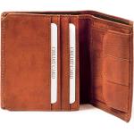 Braune Harold's Portemonnaies & Wallets aus Leder Hochformat 