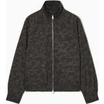 Khakifarbene Animal-Print Elegante COS Harrington-Jacken gepolstert für Herren Größe M für den für den Herbst 