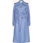 Hellblaue Harris Wharf London Trenchcoats aus Wolle für Damen Größe S 