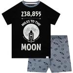 Schwarze Kurze Kinderschlafanzüge für Jungen Größe 128 für den für den Sommer 