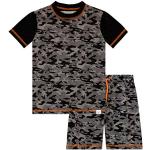 Schwarze Camouflage Kinderbadesets aus Mesh für Jungen Größe 134 2-teilig für den für den Winter 