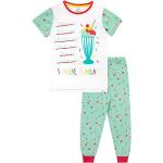 Grüne Kinderschlafanzüge & Kinderpyjamas mit Eismotiv für Mädchen Größe 158 