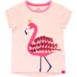 Rosa Pailletten Shirts für Kinder mit Vogel-Motiv mit Pailletten aus Baumwolle für Mädchen Größe 122 