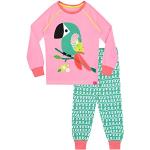 Rosa Kinderschlafanzüge & Kinderpyjamas aus Baumwollmischung für Mädchen Größe 116 für den für den Winter 
