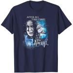 Blaue Langärmelige Harry Potter V-Ausschnitt T-Shirts für Herren Größe S für den für den Sommer 