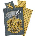 Bunte Harry Potter Hufflepuff Wendebettwäsche mit Reißverschluss aus Baumwolle 135x200 