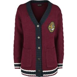Harry Potter Cardigan - Hogwart's Crest - L - für Damen - Größe L - dunkelrot - EMP exklusives Merchandise