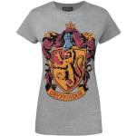 Graue Langärmelige Harry Potter Gryffindor T-Shirts für Damen Größe XXL 