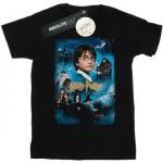 Schwarze Langärmelige Harry Potter T-Shirts für Damen Größe 5 XL 