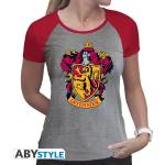 Graue Harry Potter Gryffindor T-Shirts aus Baumwolle für Damen Größe XL 