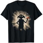 Schwarze Kurzärmelige Harry Potter Dobby T-Shirts für Damen Größe S 