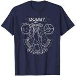 Blaue Langärmelige Harry Potter Dobby T-Shirts für Herren Größe S 