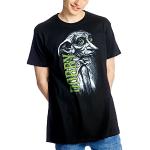 Schwarze Unifarbene Elbenwald Harry Potter Dobby T-Shirts aus Baumwolle für Herren Größe M 