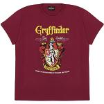 Burgundfarbene Harry Potter Gryffindor Kinder T-Shirts für Jungen Größe 140 