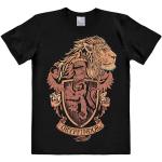 Schwarze Harry Potter Gryffindor Print-Shirts für Herren Größe 4 XL 