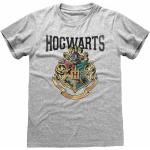 Graue Harry Potter Hogwarts T-Shirts aus Baumwolle Größe M 