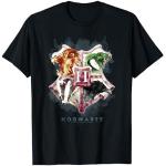 Schwarze Langärmelige Harry Potter Hogwarts T-Shirts für Herren Größe S 